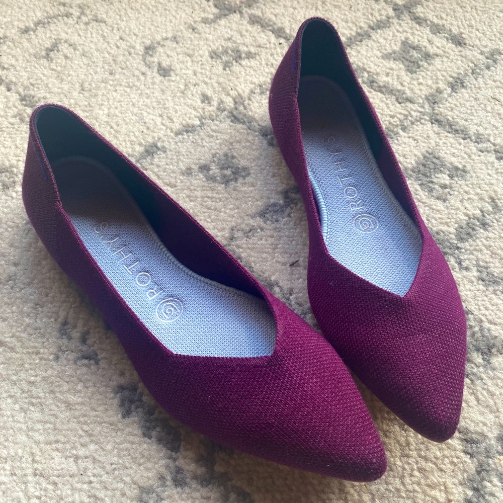Rothy Merino Wool Pointy Flat.